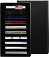 9-10 Pcs Tie Clips for Men Tie Bar Clip and Cufflink Set for Regular Ties Black Gold Red Navy Blue Silver American Flag Necktie Wedding Business Clips with Gift Box