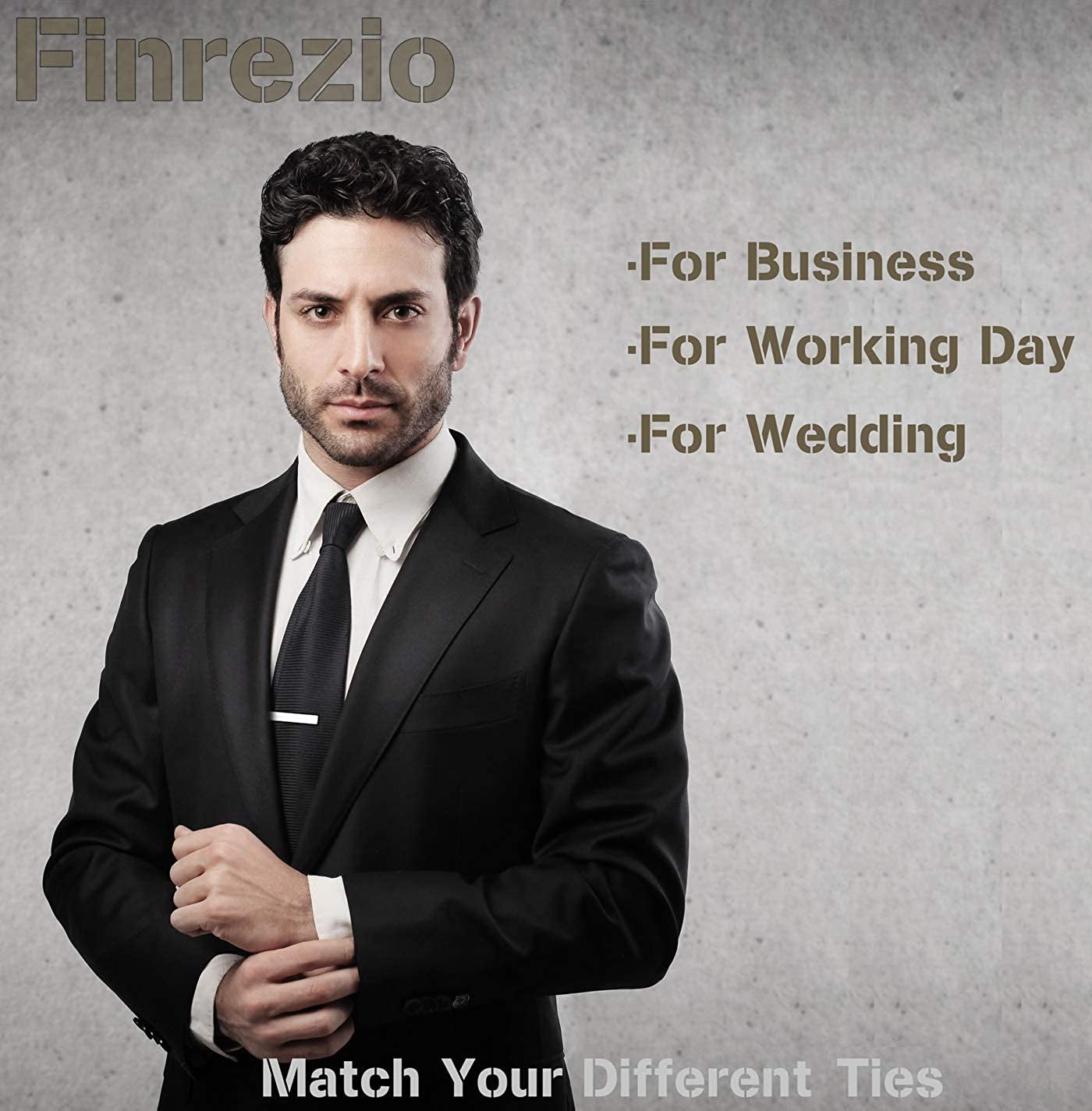 9-10 Pcs Tie Clips for Men Tie Bar Clip and Cufflink Set for Regular Ties Black Gold Red Navy Blue Silver American Flag Necktie Wedding Business Clips with Gift Box