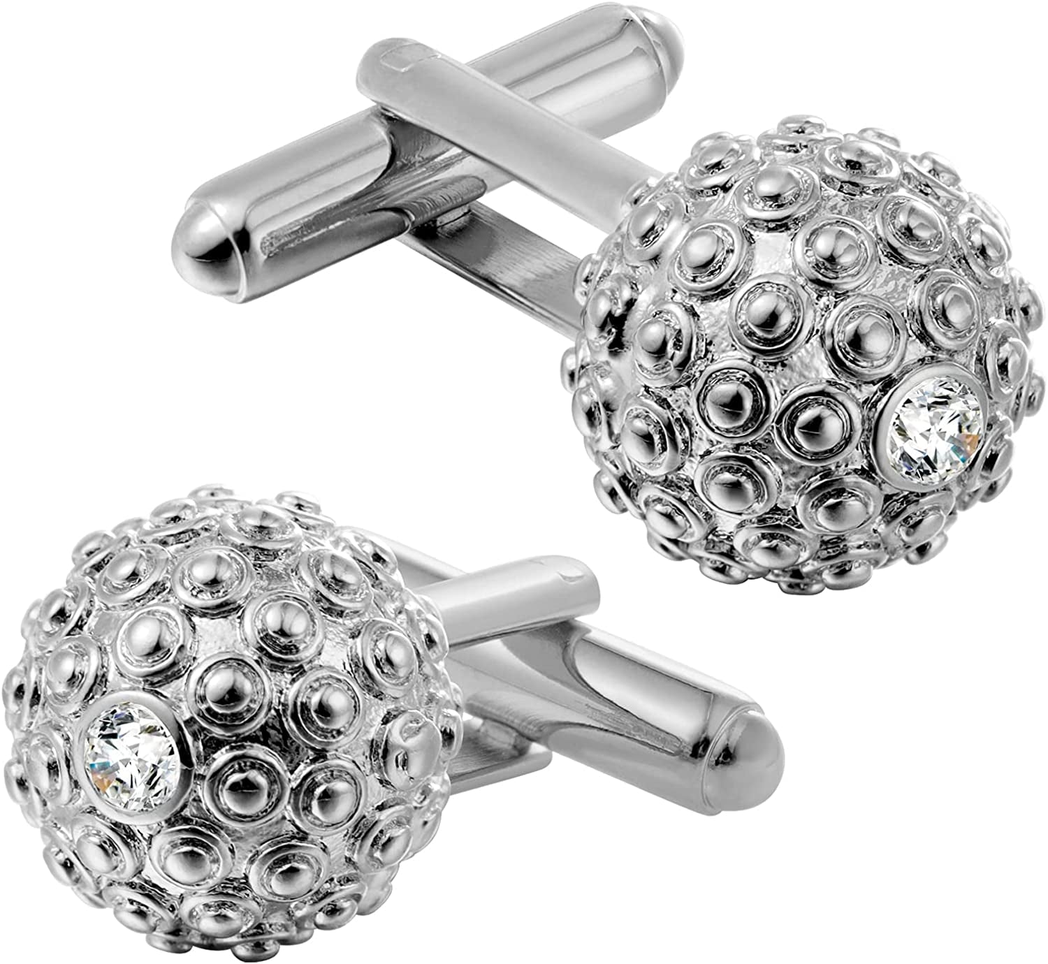 Cufflinks for Men, Gold Diamond Crystal Cufflinks for Groom Husband Personalized Gifts, Mens Formal Wedding Business Cufflinks, Luxurious Gorgeous Cuff Links French Shirt Accessories