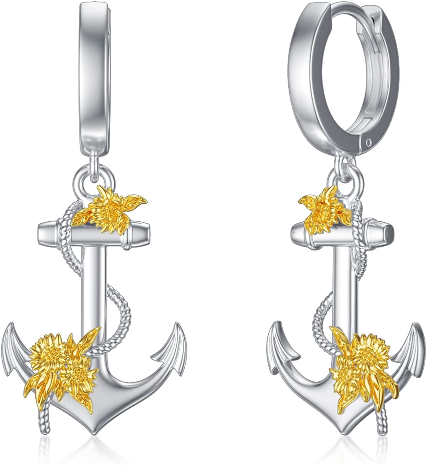 Valentines Day Gifts Cross Celtic Knot Anchor Mushroom Earrings 925 Sterling Silver Hypoallergenic Dangle Earrings Graduation Birthday Jewelry Gifts for Mom Women Friends