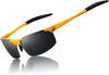 Men Sport Al-Mg Polarized Sunglasses Unbreakable for Driving Cycling Fishing Golf