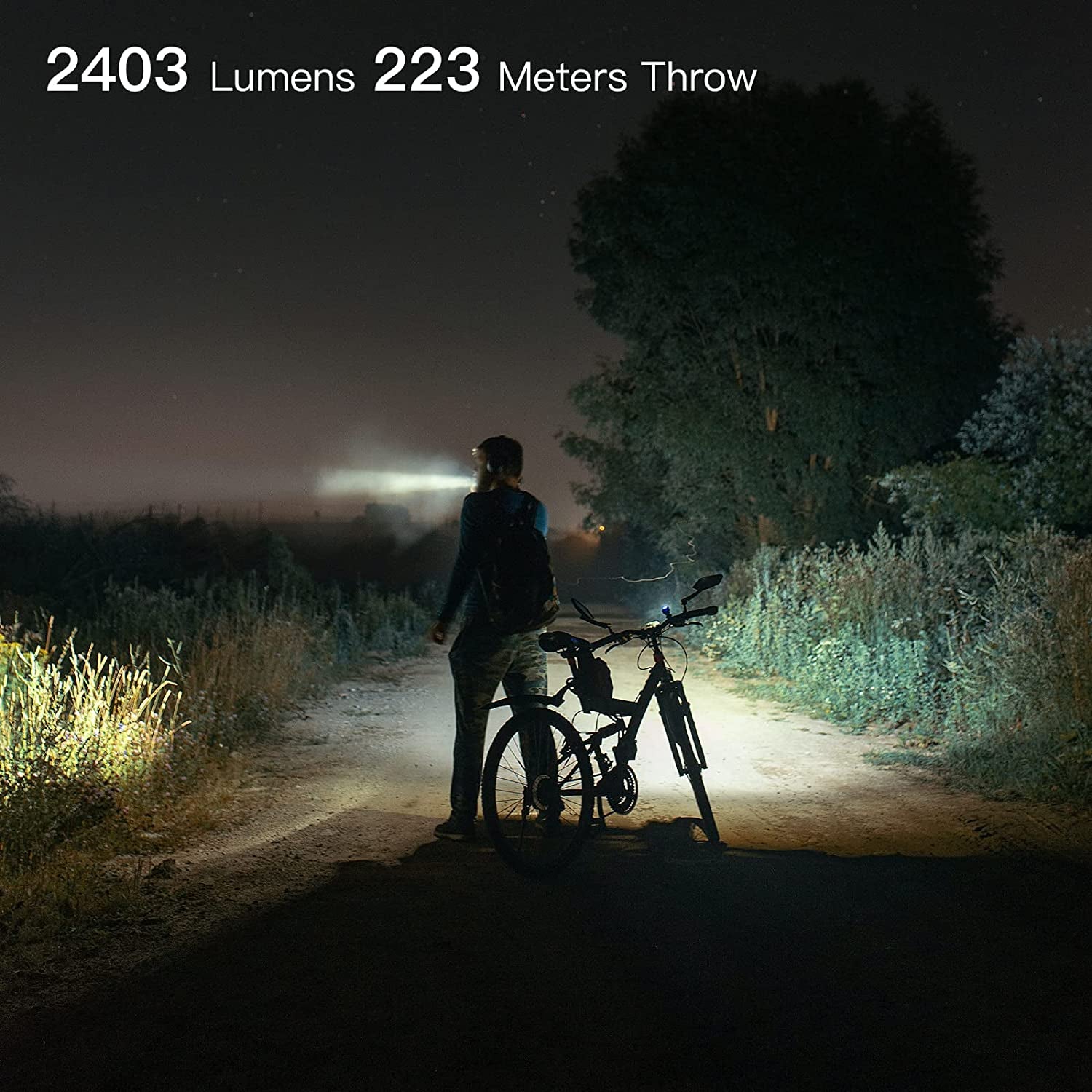 TC15 V3 2403 High Lumen Flashlight, USB C Rechargeable LED Handheld Flashlights, Ultra-Bright CREE XHP 35.2 LED, Indoor/Outdoor (Camping, Security and Emergency Use) Cool White - Black CW