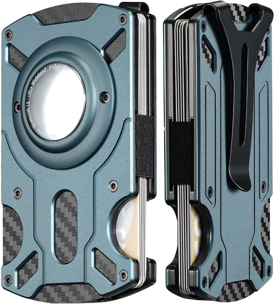 Airtag Wallet Men( No Airtag), Slim Wallet with Money Clip, Minimalist Wallet for Men Air Tag Wallet, Apple Airtag Wallet with Airtag Holder