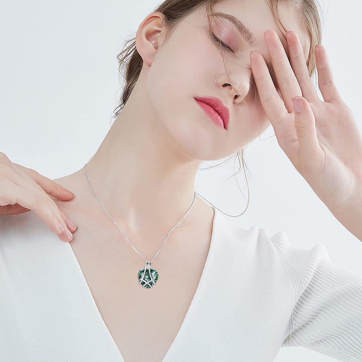 Heart Lapis Lazuli Necklace for Women Sterling Silver Celtic Knot Pendant Necklace Jewelry Valentine'S Mothers Day Birthday Gifts for Women Her Wife Girls Mom