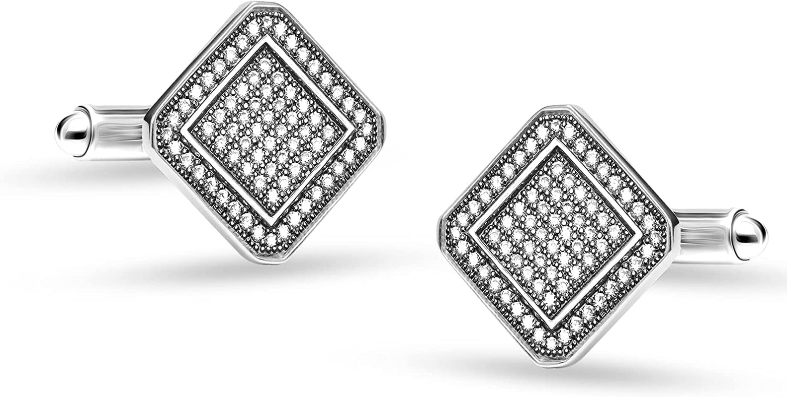Men'S Sterling Silver Cufflinks for Dad Father Grand-Father