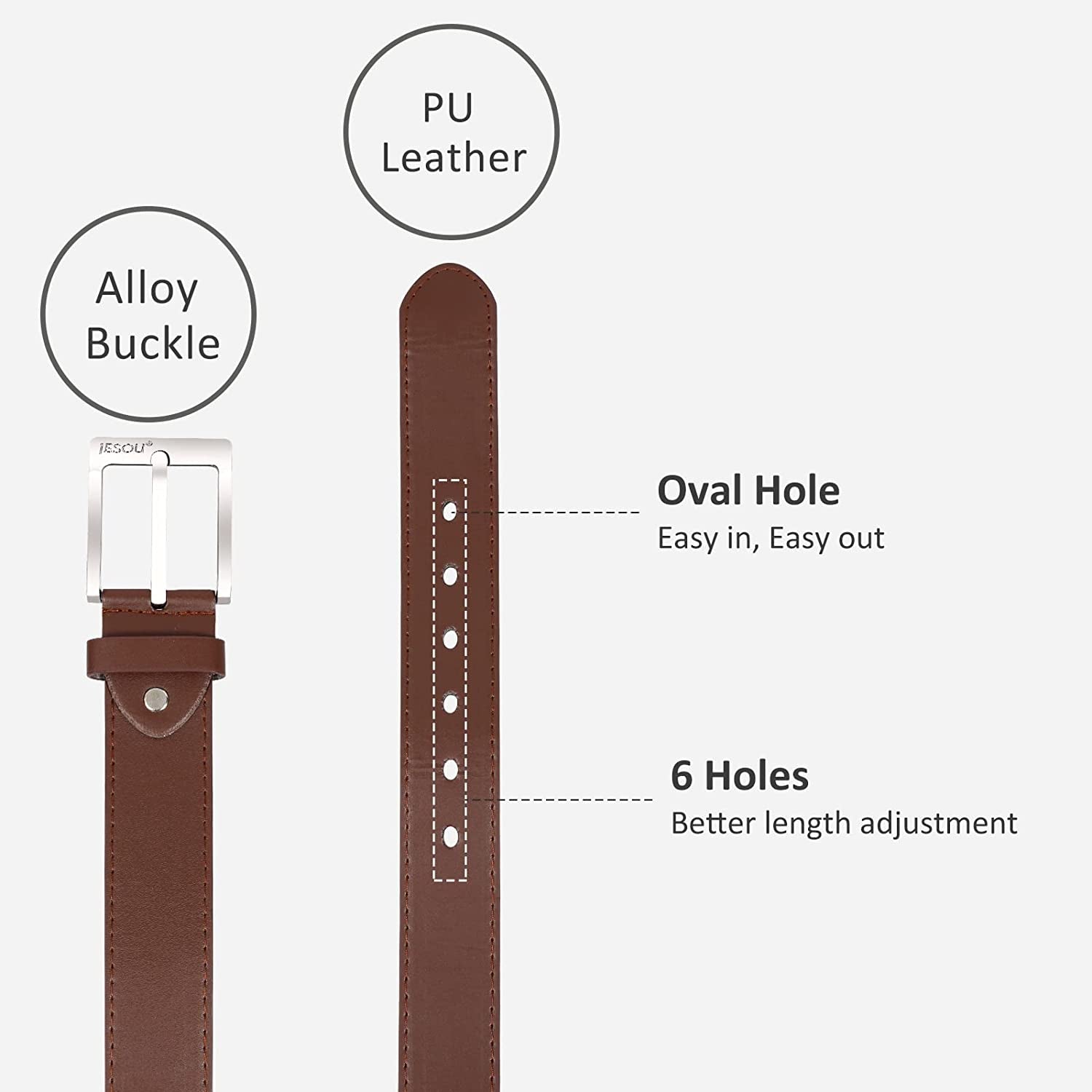 6Pcs Men'S Gift Set with Box Brown Leather Belt Wallet Watch Glasses Keychain Ballpoint Pen Business Birthday Gifts for Men