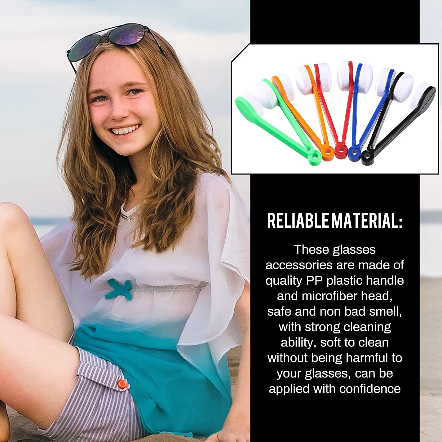 40 Pcs Mini Sun Glasses Eyeglass Microfiber Spectacles Cleaner Soft Eyeglasses Brush Cleaning Tool Eye Glasses Lens Cleaner Eyeglasses Cleaner Cleaning Clip for Clean Screen Glasses Surface