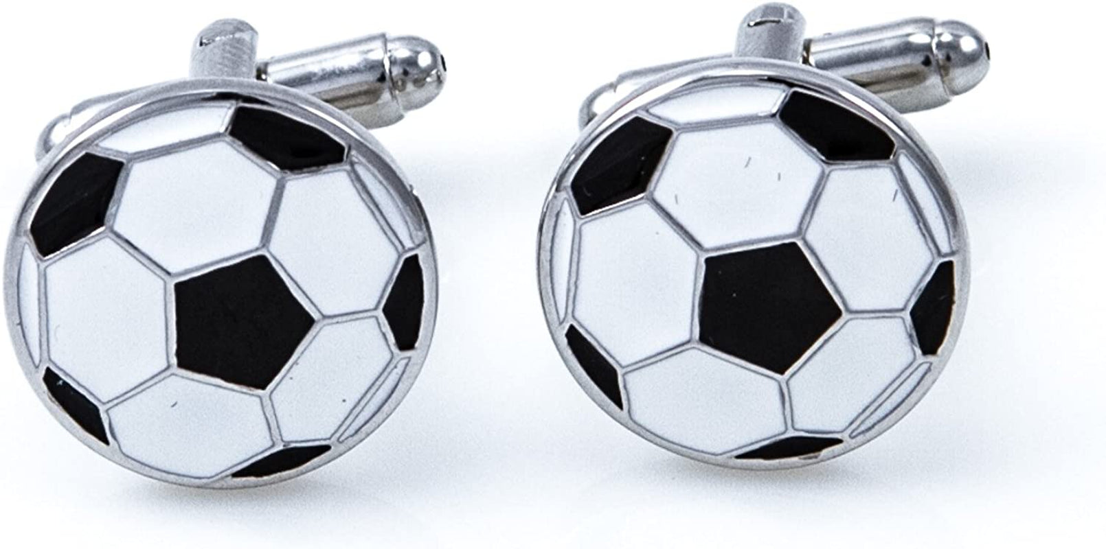Soccer Player Ball Shoes 4 Pairs Cufflinks in a Presentation Gift Box & Polishing Cloth