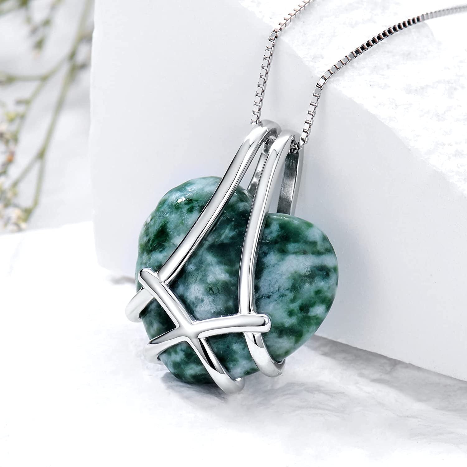 Heart Lapis Lazuli Necklace for Women Sterling Silver Celtic Knot Pendant Necklace Jewelry Valentine'S Mothers Day Birthday Gifts for Women Her Wife Girls Mom