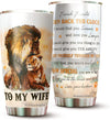 to My Husband Mug Lion Couple Tumbler - Birthday Christmas Tumbler Gifts for Husband - Best Ideas Gifts for Him, Boyfriend, Husband, Fathers Day 2022 Tumbler 20 Oz