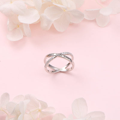 Cross Rings for Women Girls Sterling Silver Faith Hope Love Rings Engagement Inspirational Jewelry Wedding Band Ring Valentine'S Day Gifts for Her