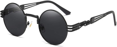 Steampunk round Sunglasses Metal Frame Circle Shades