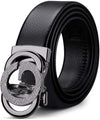 Ratchet Leather Belt for Men Designer Belts for Men with Automatic Buckle Alloy,Trend Fashion with Gift Box