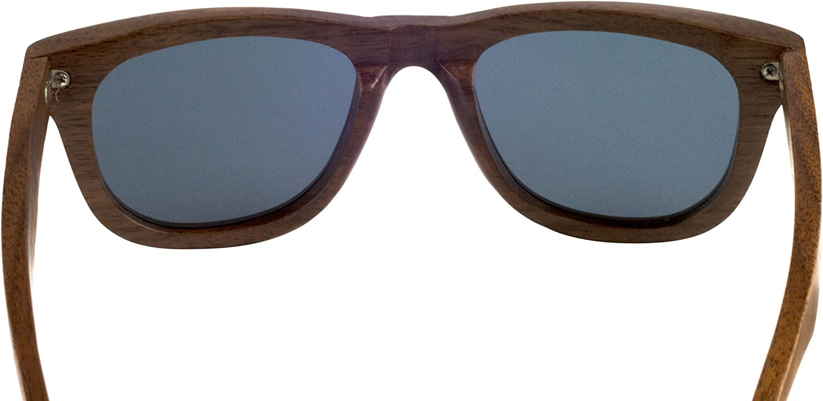 Real Solid Handmade Wooden Sunglasses for Men, Polarized Lenses with Gift Box