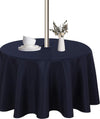 Outdoor and Indoor Tablecloth - Washable Waterproof Wrinkle Free Table Cloth with Zipper and Umbrella Hole for Spring/ Summer/ Party/ Picnic/ BBQS/ Patio (Round 60 Inch, Grey)