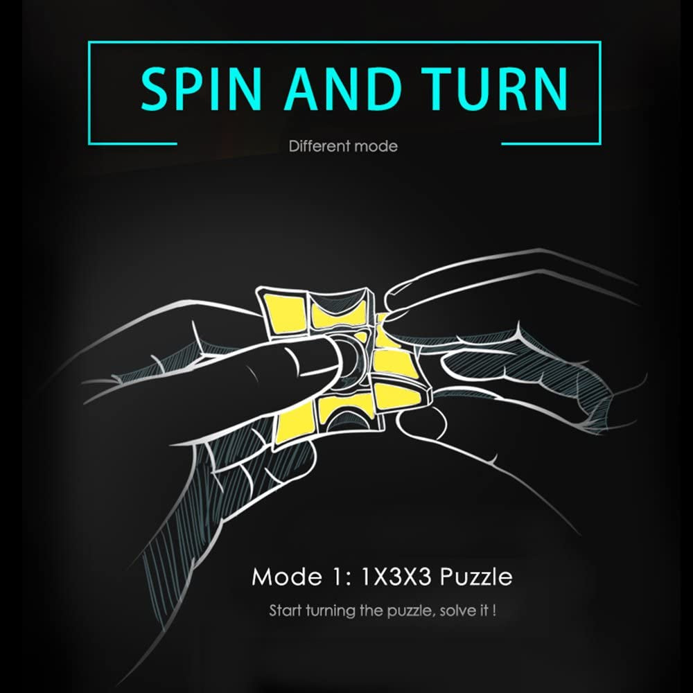 Fidget Spinners Cube, 1X3X3 Floppy Cube Puzzle Fidget Spinner Anti-Anxiety Fidget Toys for Kids Adults