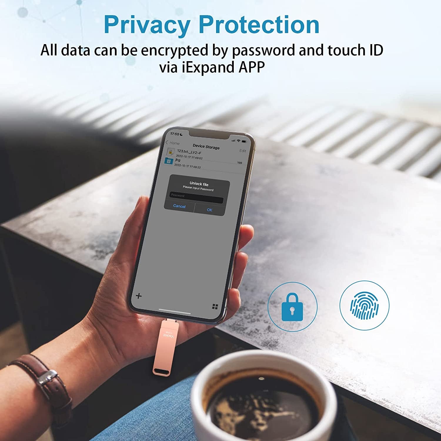 Apple Mfi Certified Photo Stick, 3 in 1 Iphone Flash Drive 512GB, Iphone Memory Stick for Photo Storage Iphone Thumb Drive External Storage Compatible for Iphone/Pc/Ipad/More Devices Pink