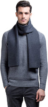 Men'S 100 Australian Merino Wool Scarf Knitted Soft Warm Neckwear
