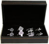 Cross Crosses 4 Christian Pairs Cufflinks in a Presentation Gift Box & Polishing Cloth