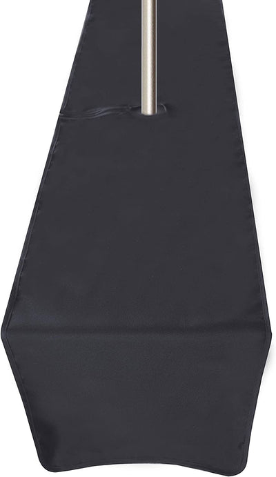 Outdoor and Indoor Tablecloth - Washable Waterproof Wrinkle Free Table Cloth with Zipper and Umbrella Hole for Spring/ Summer/ Party/ Picnic/ BBQS/ Patio (Round 60 Inch, Grey)