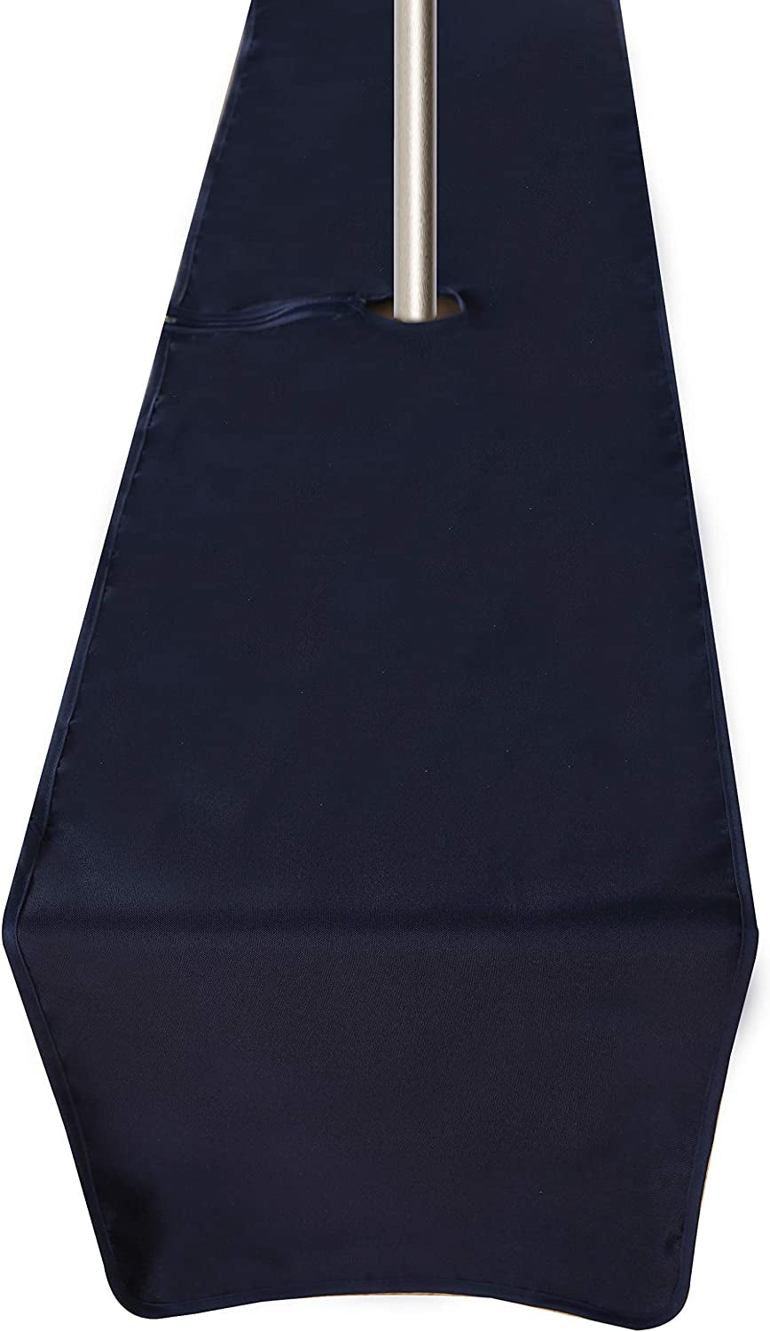 Outdoor and Indoor Tablecloth - Washable Waterproof Wrinkle Free Table Cloth with Zipper and Umbrella Hole for Spring/ Summer/ Party/ Picnic/ BBQS/ Patio (Round 60 Inch, Grey)