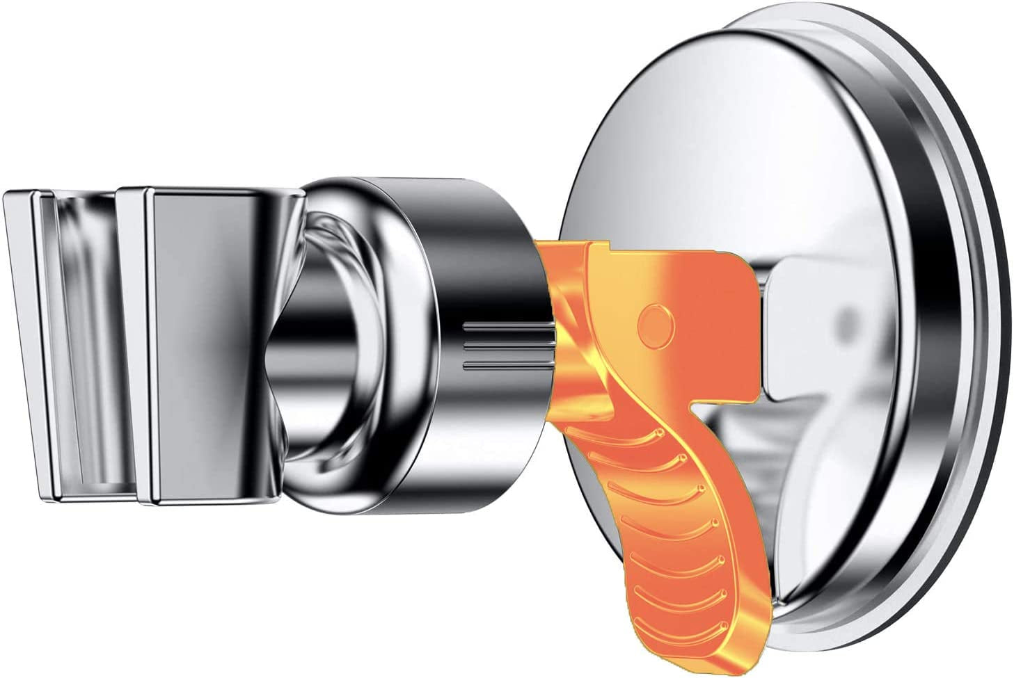 Shower Head Holder Suction Cup Handheld Showerhead Bracket Adjustable Height Shower Holder, Removable Handheld Wand Holder Wall Mounted Suction Bracket