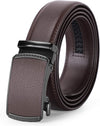 Men'S Ratchet Belt for Dress 2Pack Slid Leather Belt with Automatic Click Buckle