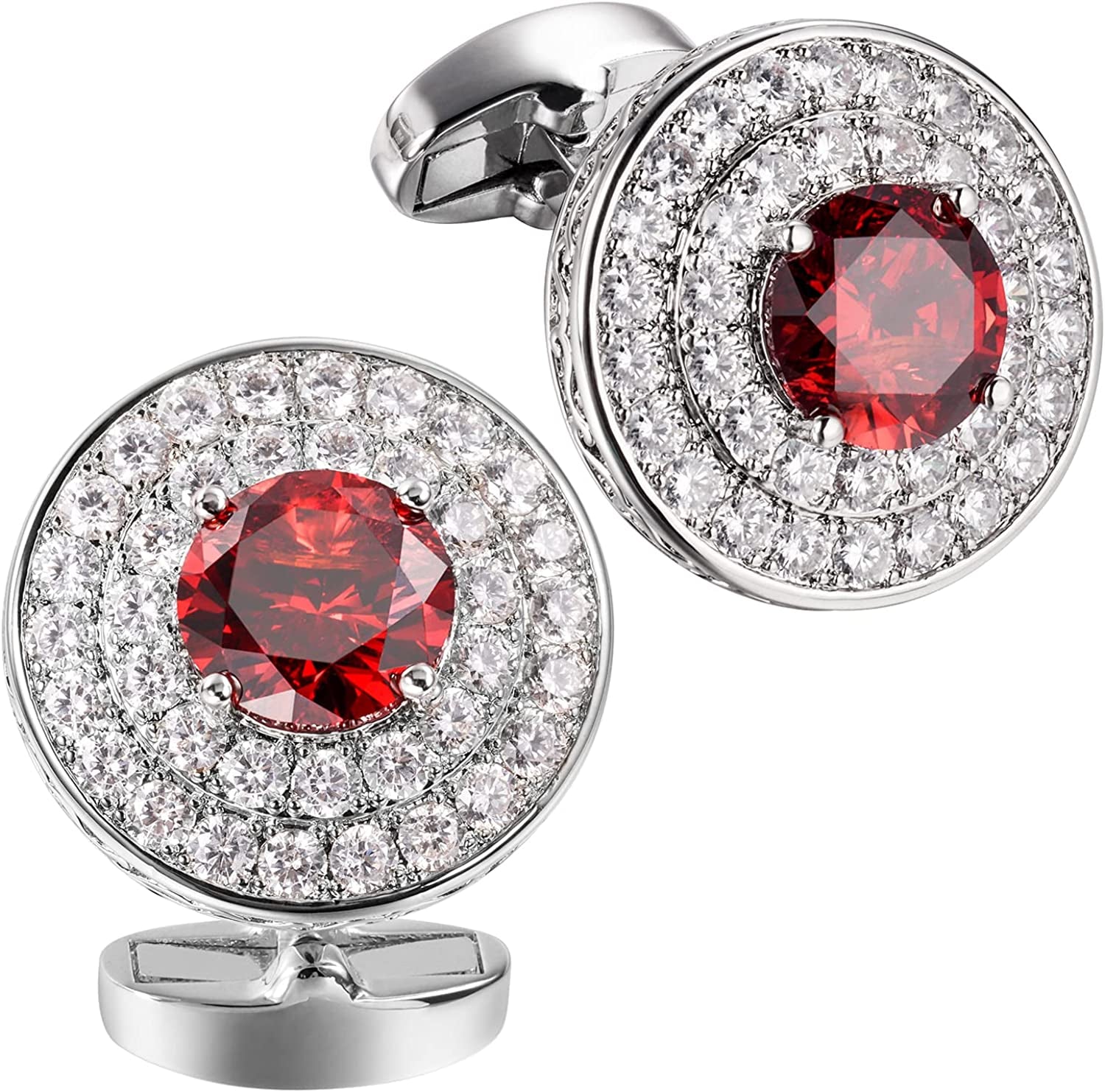 Cufflinks for Men, Gold Diamond Crystal Cufflinks for Groom Husband Personalized Gifts, Mens Formal Wedding Business Cufflinks, Luxurious Gorgeous Cuff Links French Shirt Accessories