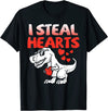 I Steal Hearts Trex Dino Cute Baby Boy Valentines Day Gifts T-Shirt