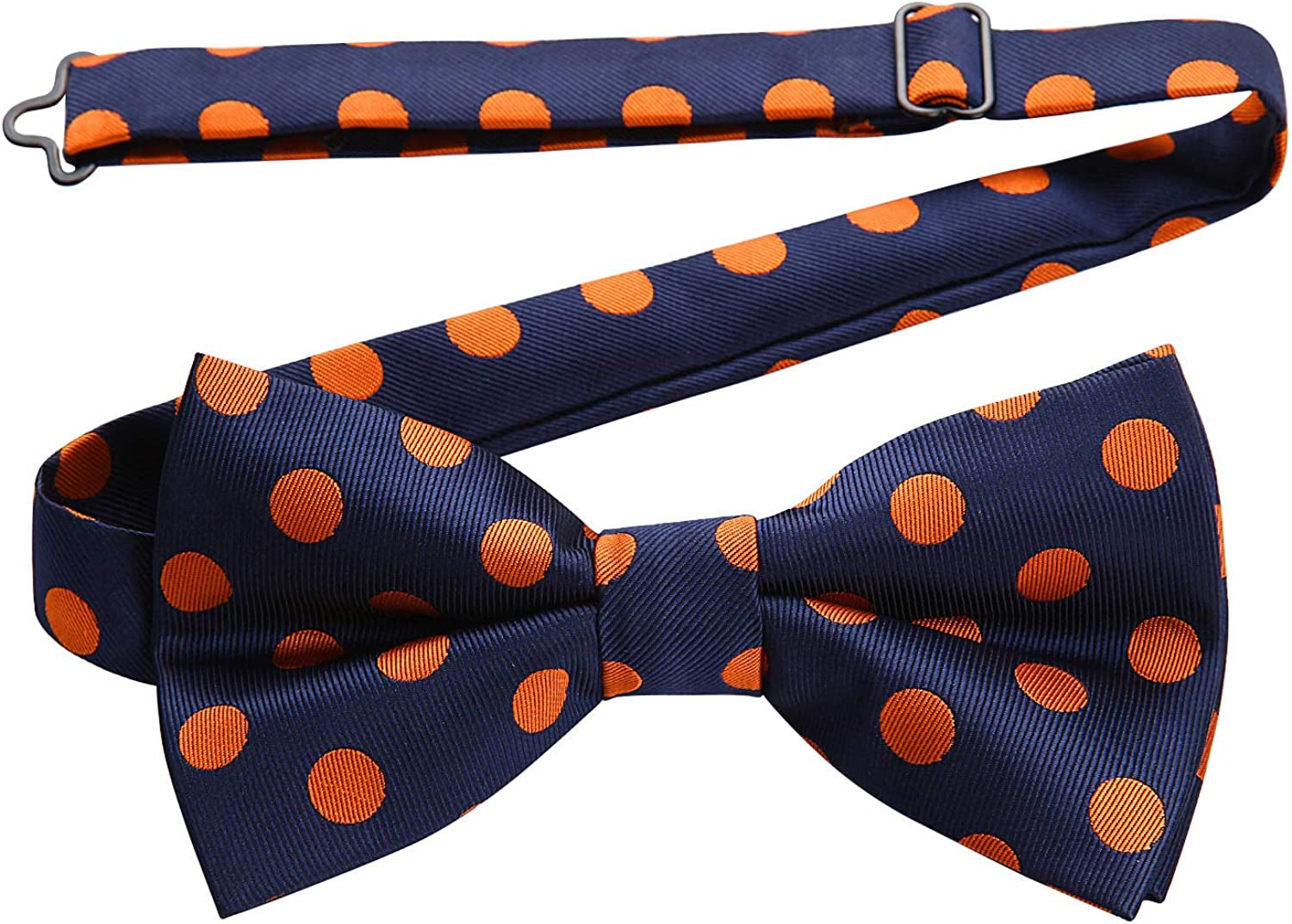 3/6 Pack Bow Ties for Men Paisley Plaid Dot Pre-Tie Bow Tie and Pocket Square Formal Bowties Handkerchief Set Adjustable