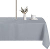 Outdoor and Indoor Tablecloth - Washable Waterproof Wrinkle Free Table Cloth with Zipper and Umbrella Hole for Spring/ Summer/ Party/ Picnic/ BBQS/ Patio (Round 60 Inch, Grey)