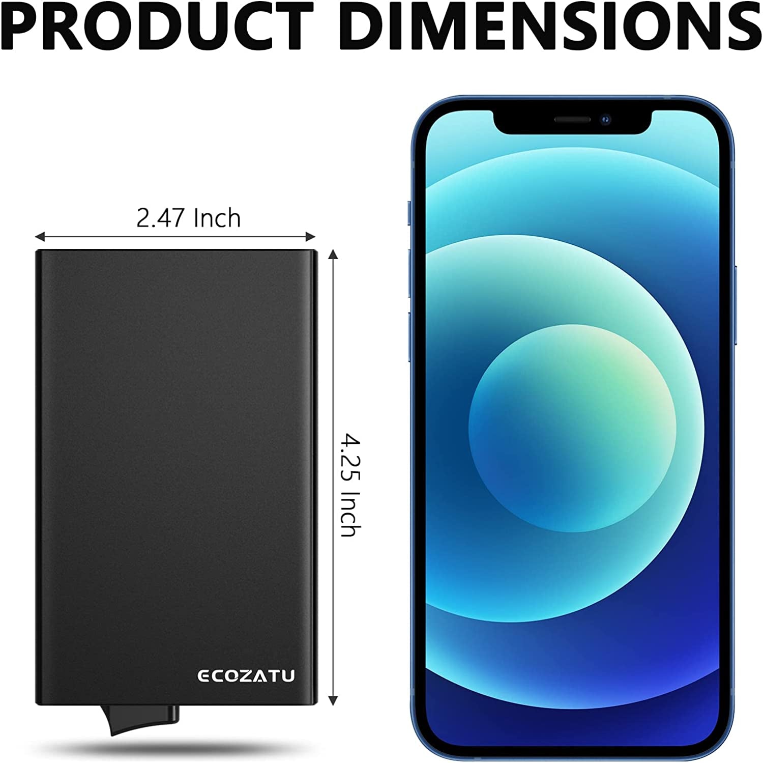 Minimalist Wallet Credit Card Wallet Real Carbon Fiber Leather Slim Stealth Wallets for Men RFID Blocking Hybrid Wallet