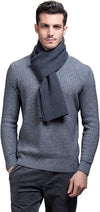 Men'S 100 Australian Merino Wool Scarf Knitted Soft Warm Neckwear
