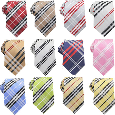 Classic Men'S Silk Tie Necktie Woven JACQUARD Neck Ties