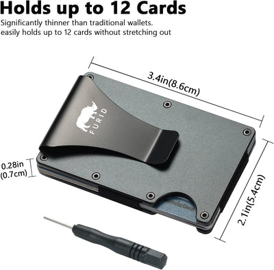 Airtag Wallet(No Airtag), Slim Wallet with Airtag Holder, Minimalist Wallet for Men, Apple Air Tag Wallet Card Holder Wallet