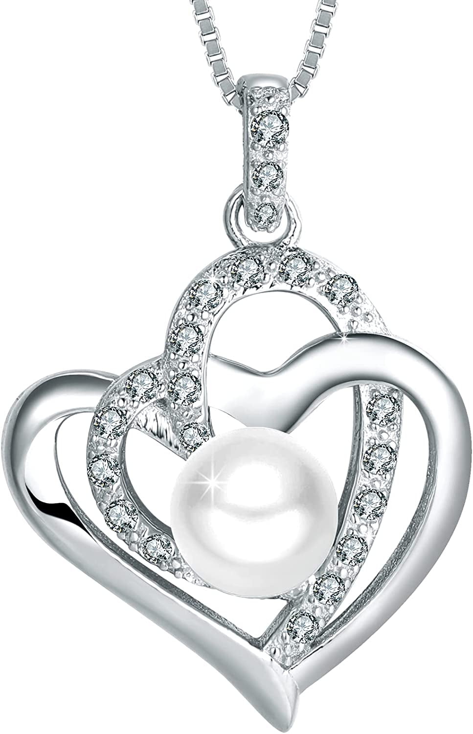 Real Freshwater Pearl Necklaces for Women, Christmas Gifts for Mom Wife Girlfriend, Anniversary Birthday Jewelry Gifts for Her