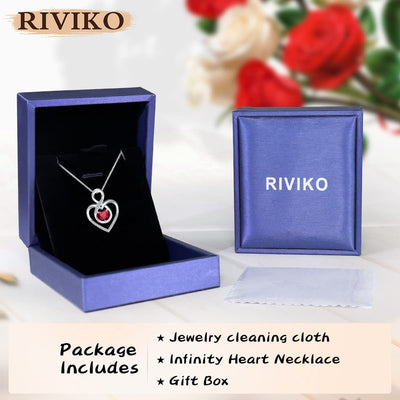 Infinity Heart Symbol Necklace for Women 925 Sterling Silver Dainty Forever Love Heart Pendant Valentine’S Day Mother’S Day Anniversary Birthday Jewelry Gifts for Women Mom Wife Girls Sister Her Friends